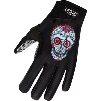 Cyklistické rukavice MTB cyklistické rukavice Cycology Day of the Living (Motiv Day of the Living, velikost M)
