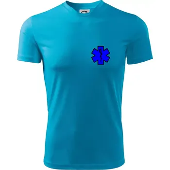Pánské oblečení Hvězda samostatná - záchranář / rescue - Pánské triko Fantasy sportovní (dresovina) - XL ( Světlý tyrkys )
