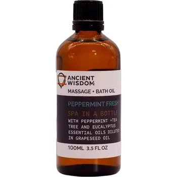 Koupelový olej AW Aromatics Koupelový a masážní olej Osvěžující Máta - Objem: 50 ml