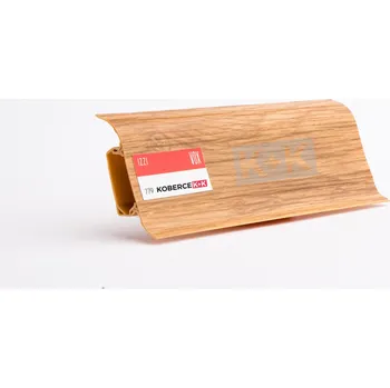 soklová lišta Obvodová soklová lišta plastová (pro PVC a vinyl) dub vínový - 250cm