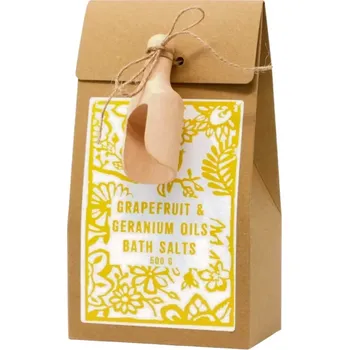 Koupelová sůl Cat & Agnes Dárková aromaterapeutická sůl Agnes+Cat Grep Geránium 500 g