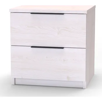 Noční stolek NÁBYTEK MIKULÍK s.r.o. VARIO - noční stolek, 45x45.5x40cm Dekor: olše, Úchytka: Černá Šířka: 45, Výška: 45.5, Dekor: modřín latté