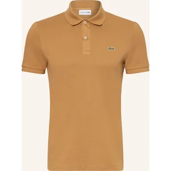 Pánské oblečení Lacoste Pánská Polokošile Z Piké Slim Fit, světle hnědá, XL