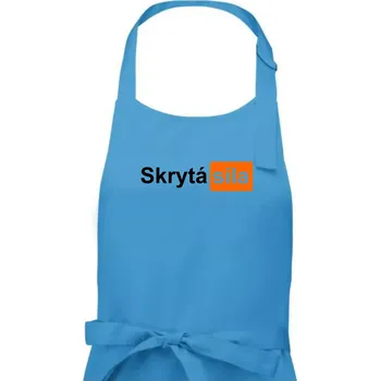 Kuchyňská zástěra Porn - Skrytá síla - Dámská zástěra na vaření - Univerzální velikost ( Světlý tyrkys )