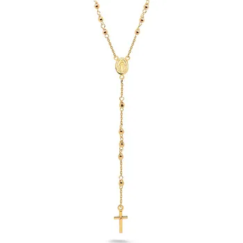 Náhrdelník Náhrdelník Růženec ze žlutého zlata, 14K IZ23624N + dárkové balení LUXUS zdarma