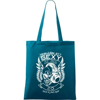 Nesnáším být sexy ale jsem - DJ - Taška bavlněná - 42 x 38 cm ( Petrolejová )