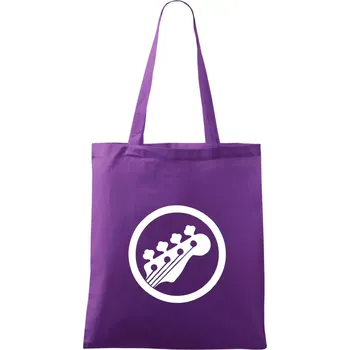 Kytara kruh - Taška bavlněná - 42 x 38 cm ( Fialová )