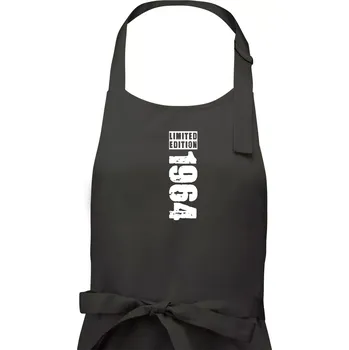 Kuchyňská zástěra Limited edition 1964 pruh - Dámská zástěra na vaření - Univerzální velikost ( Tmavá břidlice (šedá se zeleným nádechem) )