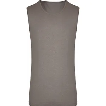 miners mate Lehké bavlněné pánské tílko v prodyšném materiálu na léto i sport Barva: Šedá, Velikost: M MY310