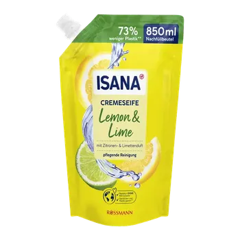 Mýdlo ISANA Tekuté mýdlo Lemon & Lime, náhradní náplň 850 ml