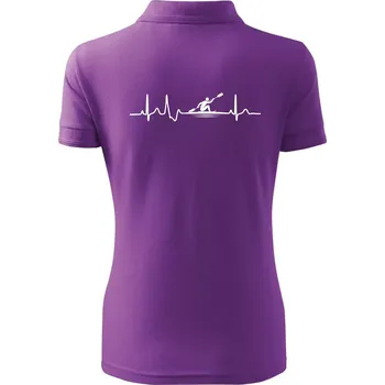 EKG pádlování - Polokošile dámská Pique Polo - 3XL ( Fialová )