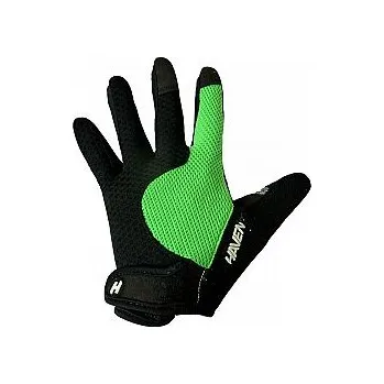 Cyklistické rukavice Dlouhoprsté rukavice HAVEN KIOWA LONG black/green (Barva černá/zelená, velikost XXS)