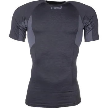 Dámské termo spodní prádlo Triko funkční FORCE BREEZE krátký rukáv šedé (Barva šedá, velikost XL)