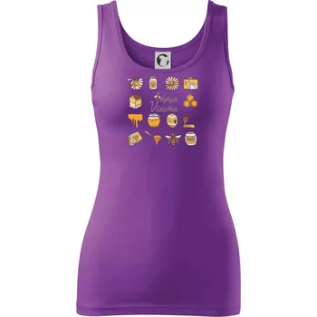 Dámské tričko Nejlepší včelařka - Dámské tílko - S ( Fialová )
