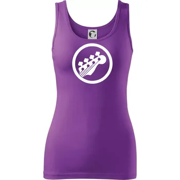 Dámské tričko Kytara kruh - Dámské tílko - XL ( Fialová )