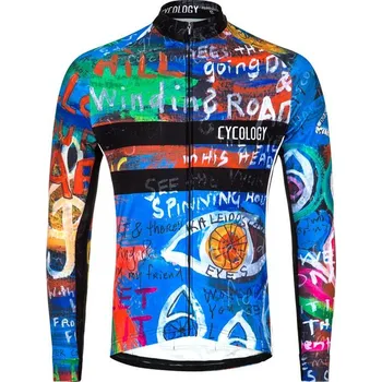 cyklistický dres Cyklodres CYCOLOGY Winter 8 Days, pánský, dlouhý rukáv (Motiv 8 Days, velikost S)