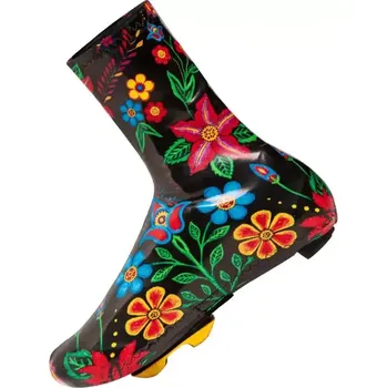 Cyklistické návleky Cyklistické návleky na tretry Cycology Frida (Motiv Frida - black, velikost L)