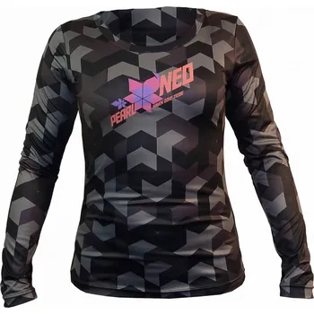 cyklistický dres Dámský dres HAVEN PEARL NEO LONG black/pink (Barva černá/růžová, velikost XL)