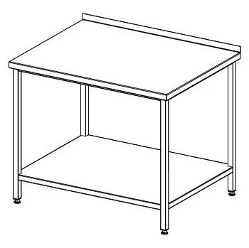 Dílenský stůl Nerba s.r.o Nerezový pracovní stůl 1200x700x900 s policí