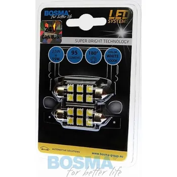 Autožárovka Žárovka 24V LED SV8,5W 6xSMD 5050 bílá BOSMA 3871