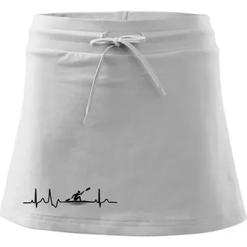 Dámská sukně EKG pádlování - Sportovní sukně - two in one - XS ( Bílá )