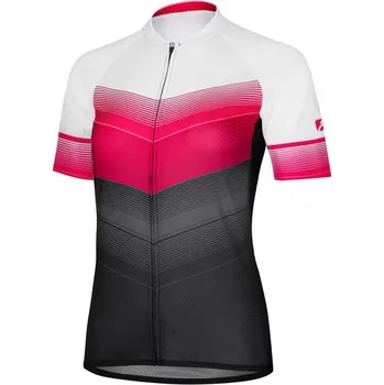 cyklistický dres Dámský dámský dres VIOLET, růžová/černá (elastický materiál, velikost XXL)