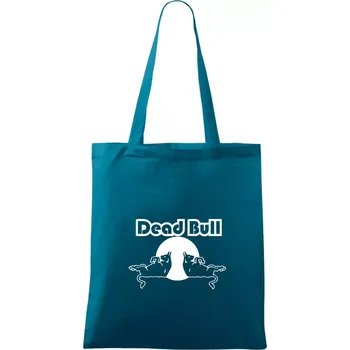 Dead Bull obrys - Taška bavlněná - 42 x 38 cm ( Petrolejová )