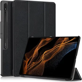 Příslušenství pro tablet Case chytré zavírací pouzdro na Samsung Galaxy Tab S9 Ultra/Tab S10 Ultra - černé
