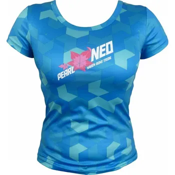 cyklistický dres Dámský dres HAVEN PEARL NEO SHORT blue/pink (Barva modrá/růžová, velikost L)