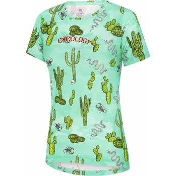 Dámské tričko Sportovní triko CYCOLOGY Totally Cactus, dámské, krátký rukáv (Motiv Totally Cactus, velikost S)