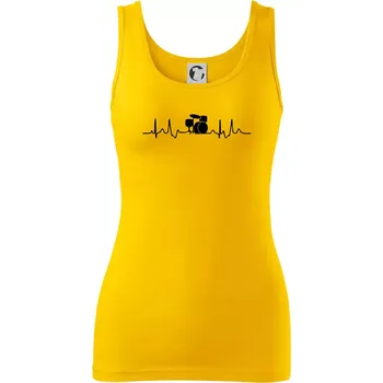 Bicí EKG - Dámské tílko - XS ( Žlutá )