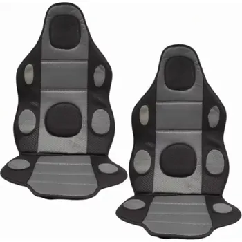 Potah sedadla 2x Autopotah do auta s magnety, černo-šedý (Masážní univerzální potah do auta)