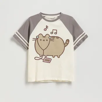 Dětská móda Reserved - Tričko Pusheen - vícebarevná - 540FT-MLC - 540FT-MLC-U15