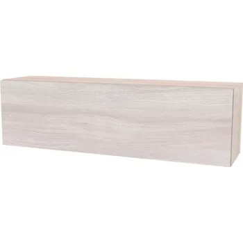 Komoda NÁBYTEK MIKULÍK s.r.o. CUBE 11 - horní závěsná skříňka s výklopnými dvířky, 120x35cm Dekor: olše Šířka: 120cm, Dekor: jasan šedý