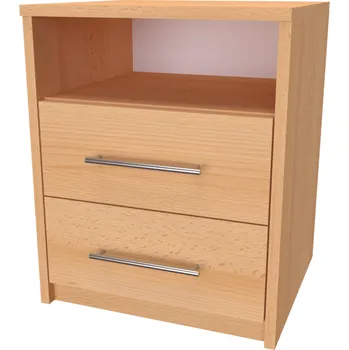 Noční stolek NÁBYTEK MIKULÍK s.r.o. ELITE - noční stolek, 45x40x56cm Dekor: olše Šířka: 45cm, Dekor: buk