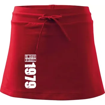 Dámská sukně Limited edition 1979 pruh - Sportovní sukně - two in one - S ( Červená )