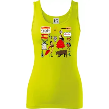 Dámské tričko Španělské ikony - Dámské tílko - M ( Limetková )