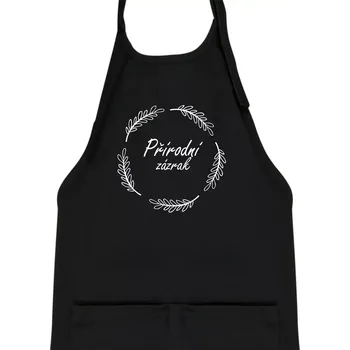 Kuchyňská zástěra Přírodní zázrak - Dětská zástěra na vaření - Univerzální velikost ( Černá )