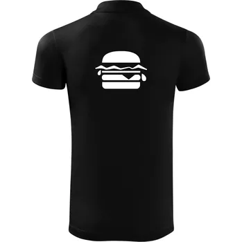 Pánská košile Hamburger ikona - Polokošile Victory sportovní (dresovina) - S ( Černá )