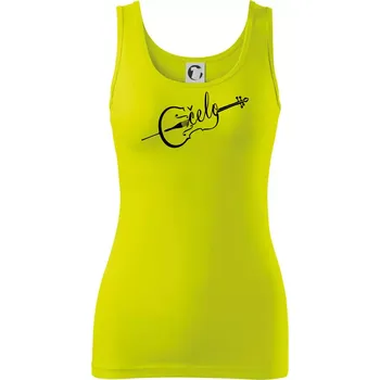 Dámské tričko Čelo nápis - Dámské tílko - L ( Limetková )