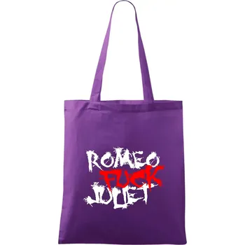 Romeo Fuck Juilet - Romeo vojel Julii - Taška bavlněná - 42 x 38 cm ( Fialová )