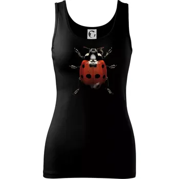 Dámské tričko Beruška za shora černá fotka - Dámské tílko - M ( Černá )