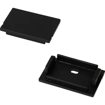 LED lišta Koncovka nástěnného profil lištau N2 černá - Koncovka s otvorem - LED Solution - LP107B-END-HOLE - LP107B-END-HOLE