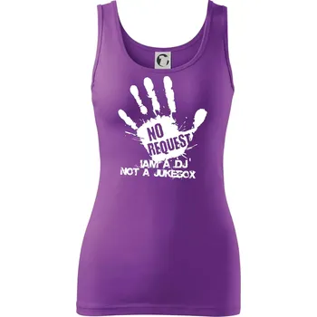 Iam a dj not a jukebox - ruka - Dámské tílko - S ( Fialová )