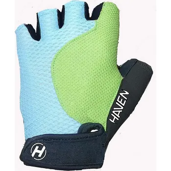 Cyklistické rukavice Rukavice HAVEN KIOWA SHORT blue/green (Barva modrá/zelená, velikost XXS)