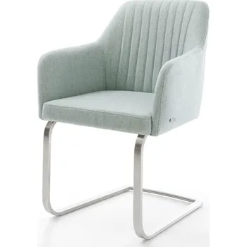 Jídelní židle DELIFE Jídelní židle Greg-Flex Stripes Mint jídelní židle plochá nerezová ocel taštičkové pružiny