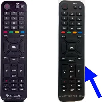 Dálkový ovladač Zircon AIR T2 dálkový ovladač náhradní