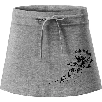 Dámská sukně Květina lístky - Sportovní sukně - two in one - XL ( Tmavě šedý melír )