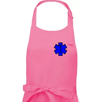 Kuchyňská zástěra Hvězda samostatná - záchranář / rescue - Pánská zástěra na vaření - Univerzální velikost ( Růžová )