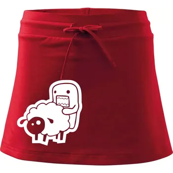 Dámská sukně Sticker ovce - Sportovní sukně - two in one - XS ( Červená )
